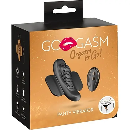 GoGasm Panty Vibrator 10 Moduri — Reîncărcabil, Discret Negru