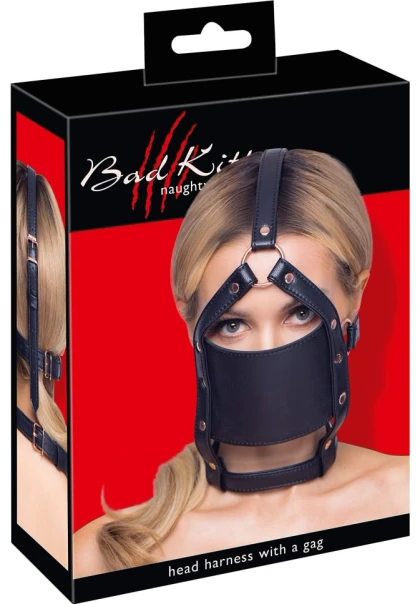 Hamul Bad Kitty cu Bilă Orală Ø4 cm Negru