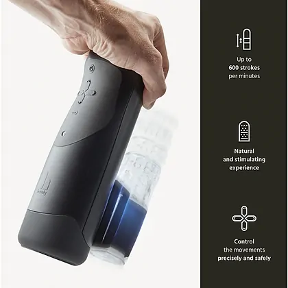 Handy Stroker Pro – 600 Mișcări pe min, cursă 11 cm Negru