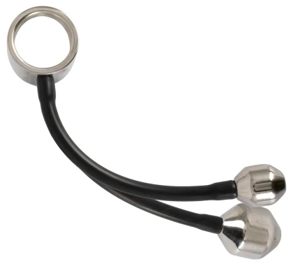 Heavy Gear – Inel Penian Metalic cu 2 Pluguri 31 cm Argintiu