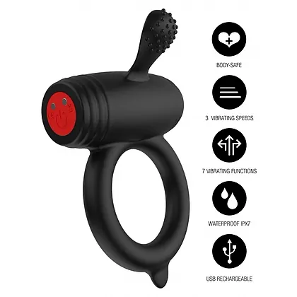 Hidden Desire Excellence Power Pro Inel 10 Moduri IPX7 Negru