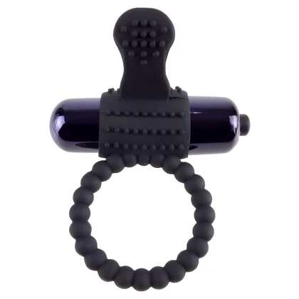 Inel cu Vibrații Fantasy C-Ringz Silicon Negru