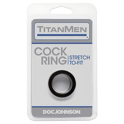 Inel Doc Johnson Titanmen Negru