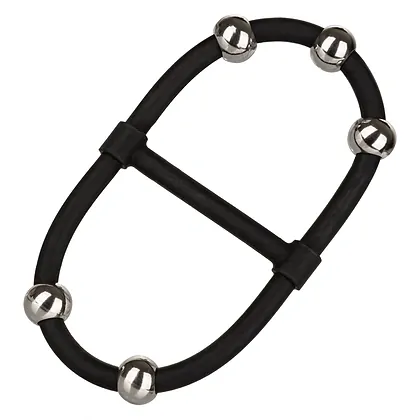 Inel Penis Beaded Dual Silicone Maximizer Negru