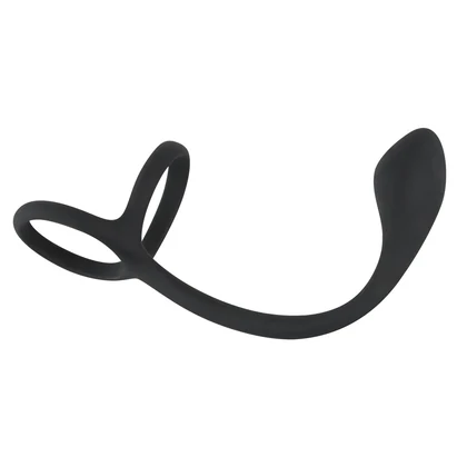 Inel Penis Black Velvets 3 În 1 Negru