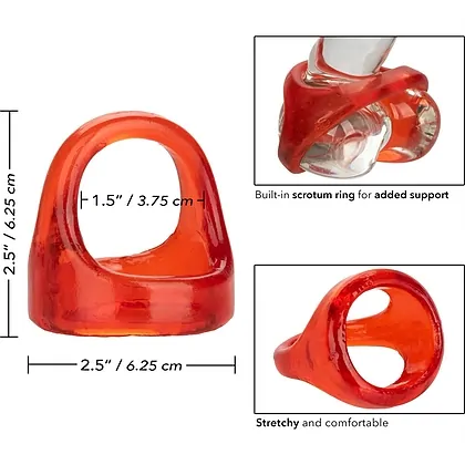 Inel Penis COLT XL Snug Tugger Rosu