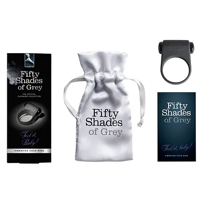 Inel Penis cu Vibrații Feel It Baby Negru