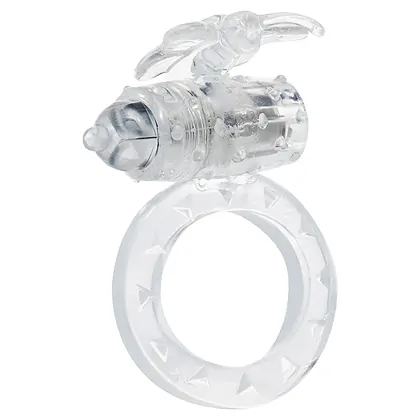 Inel Penis Cu Vibrații Flutter-Ring Transparent