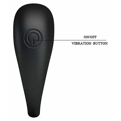 Inel Penis Cu Vibrații Pretty Love Trap Negru