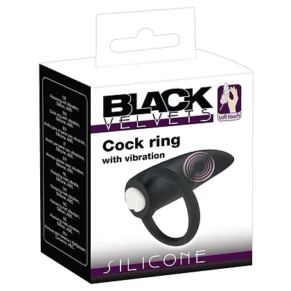 Inel Penis Finger Vibrator Negru