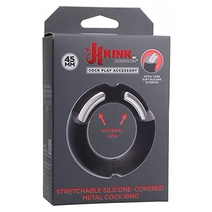 Inel Penis Kink Hybrid Metal 45mm Negru