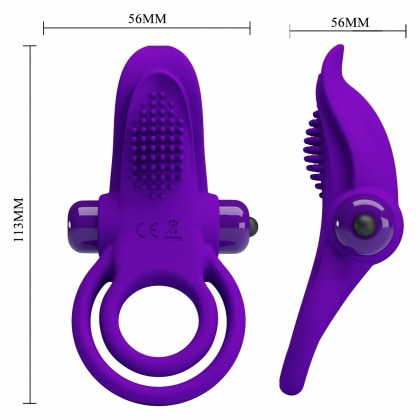 Inel pentru Penis Pretty Love cu Stimulator de Clitoris