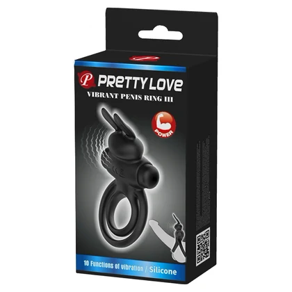 Inel Penis Pretty Love Vibrant 3 cu Stimulare Clitoridiană