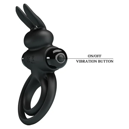 Inel Penis Pretty Love Vibrant 3 cu Stimulare Clitoridiană