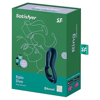 Inel Penis Satisfyer Epic Duo Albastru
