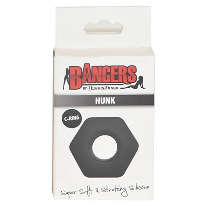 Inel Penis Soft Silicone Hunk Negru