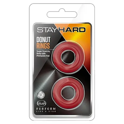 Inel Penis Stay Hard Donut Roșu