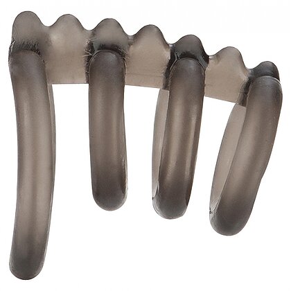 Inel Penis Support Master Triple pentru Erecție Lungă Gri