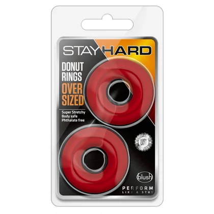 Inele Penis Stay Hard Donut Oversized Roșu