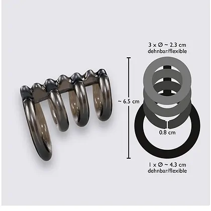 Inelul Stăpânului Nopții Performanță Îndelungată Negru