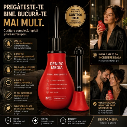 Irigator Intim Anal Red pentru Igienă Înainte de Sex