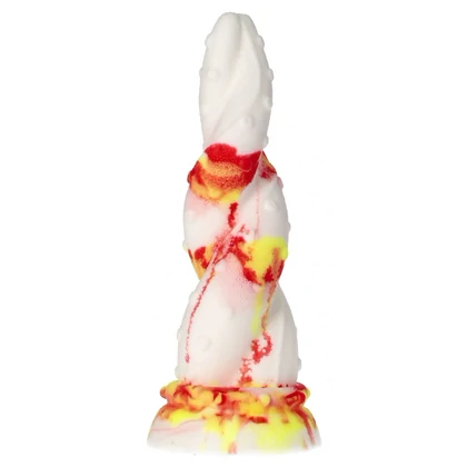 Jafarlo Monster – Dildo Din Silicon cu Ventuză Roșu