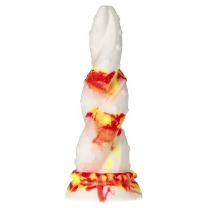 Jafarlo Monster – Dildo Din Silicon cu Ventuză Roșu