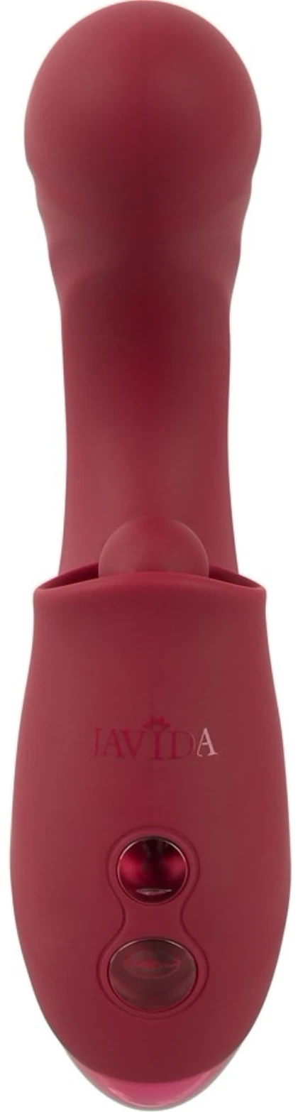 JAVIDA 3 Funcții — Vibrator cu împingere, 10 Moduri Roșu