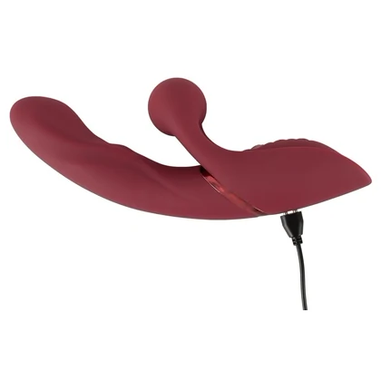 JAVIDA Rabbit 2-în-1 - 25 Moduri, 3 Motoare, Reîncărcabil Roșu