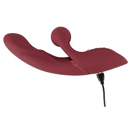 JAVIDA Rabbit 2-în-1 - 25 Moduri, 3 Motoare, Reîncărcabil Roșu