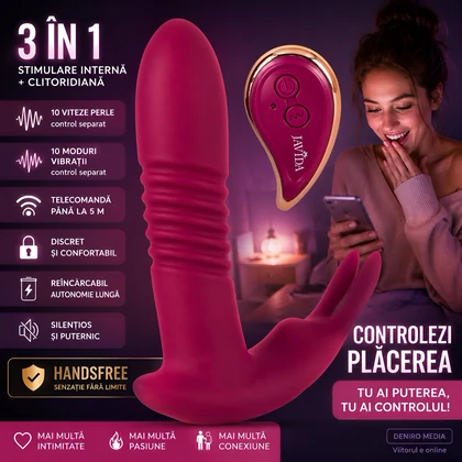 JAVIDA RC Hands-free 3în1 — 10+10 Moduri, Reîncărcabil, Discret Roșu