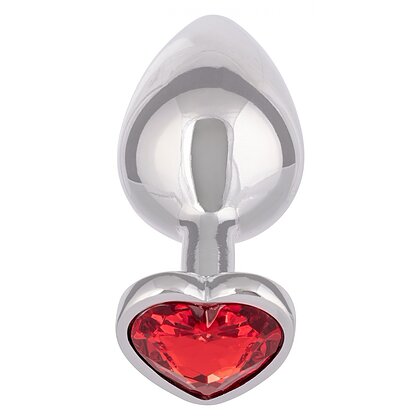 Jewel Large Ruby Heart Plug Roșu