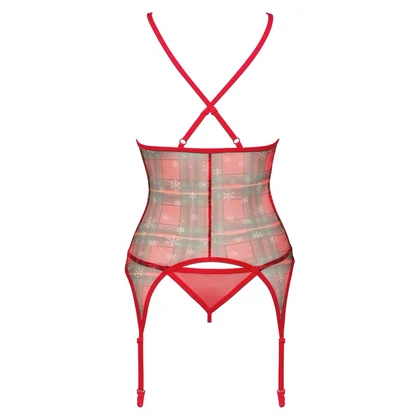 Corset Obsessive Jollymore Roșu XL-2XL
