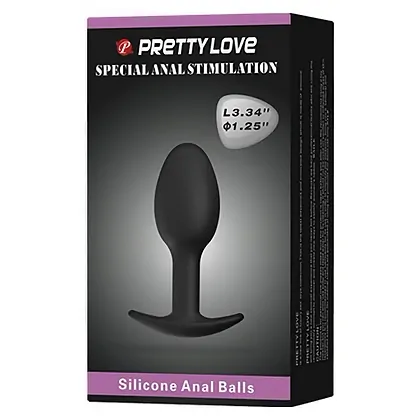 Jucărie Erotică Cu Bile Anale Silicon Negru