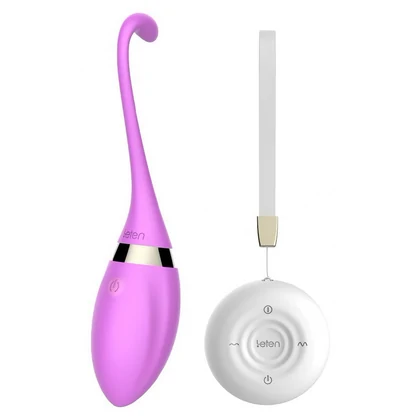 Leten Cora Ou Vibrator Reîncărcabil cu Telecomandă Discret Mov