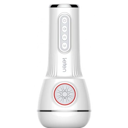 Leten SM340 Masturbator Reîncărcabil cu Sucţiune Și Vibraţie Alb