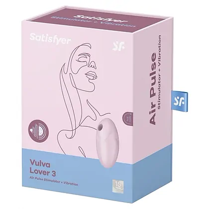 Lover 3 Double Air Pulse Vibrator Roșu