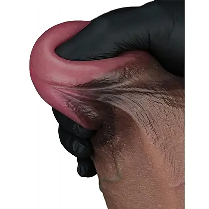 Lovetoy Dildo 25cm Silicon Dublu Strat cu Ventuză Maro