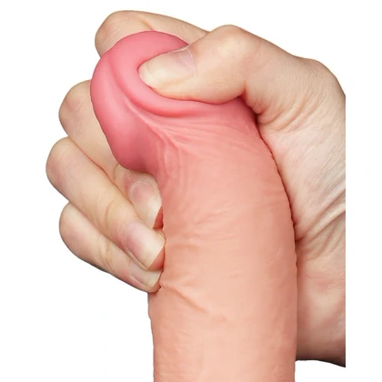 LoveToy Dildo cu Piele Mobilă Realist 19cm