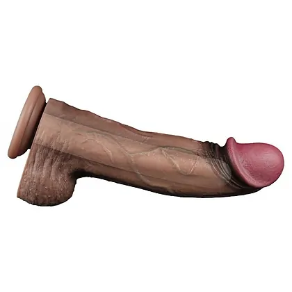 Lovetoy Dildo Dual-Layer XXL 33 cm – Realist, 7.6 cm Maro