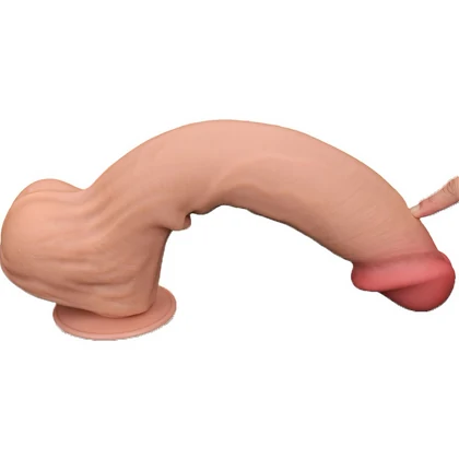 Lovetoy Dual Layer 36 cm Piele Moale și Miez Ferm