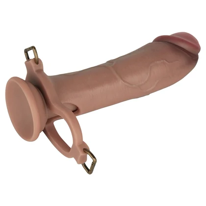 LoveToy Ingen Set Strap‑On 25,5 cm – Manșon Gol cu Tijă Reglabilă