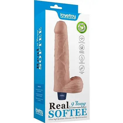 Lovetoy Real Softee 23cm – 10 Moduri, Reîncărcabil