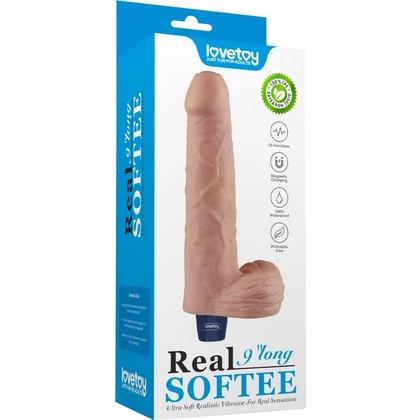 Lovetoy Real Softee 23cm – 10 Moduri, Reîncărcabil