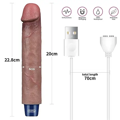 Lovetoy Real Softee – Vibrator Realist 10 Moduri, USB