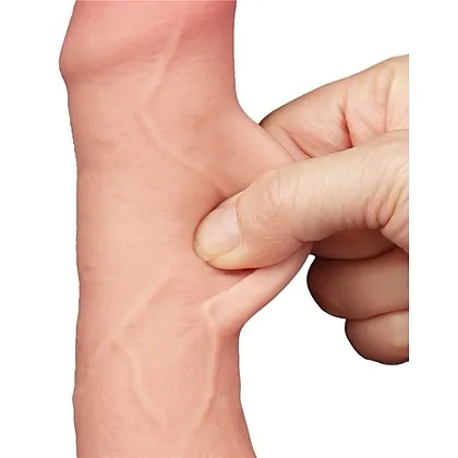 LoveToy Sliding Skin 18,3 cm — Realist, Ventuză Detașabilă