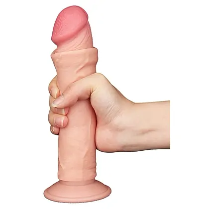 LoveToy Sliding Skin 20 cm — Dildo Realist cu Ventuză