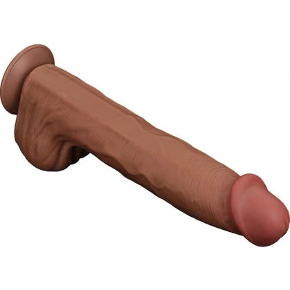 LoveToy Sliding Skin 36 cm Realist, Textură Naturală Maro