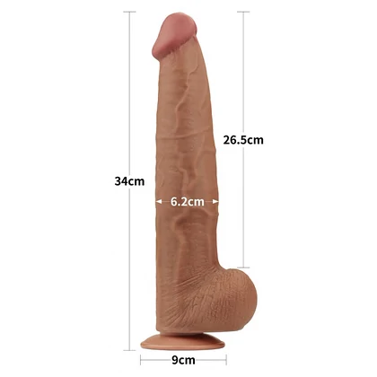 LoveToy Sliding Skin – Dildo Realist 34 cm