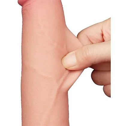 LoveToy Sliding Skin Dildo 20 cm – Realist, Ventuză